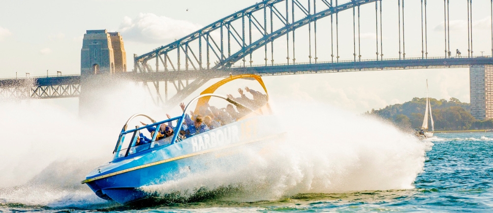 Sydney Harbor offers a thrilling jet boat ride
