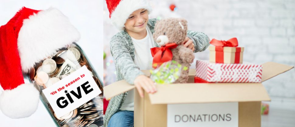 Go for Christmas Donation with parents