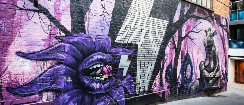 Street Art At Melbourne City Lanes